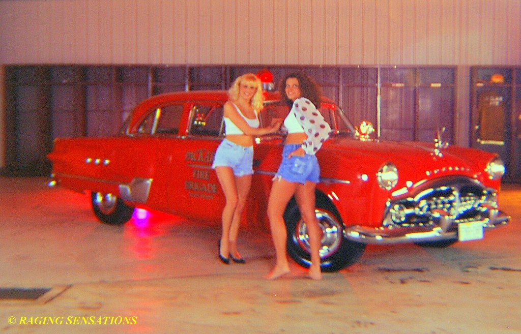 Holly & Jenny With 51 Packard Chiefs Car