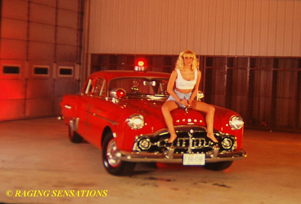 Holly on 51 Packard Chiefs Car